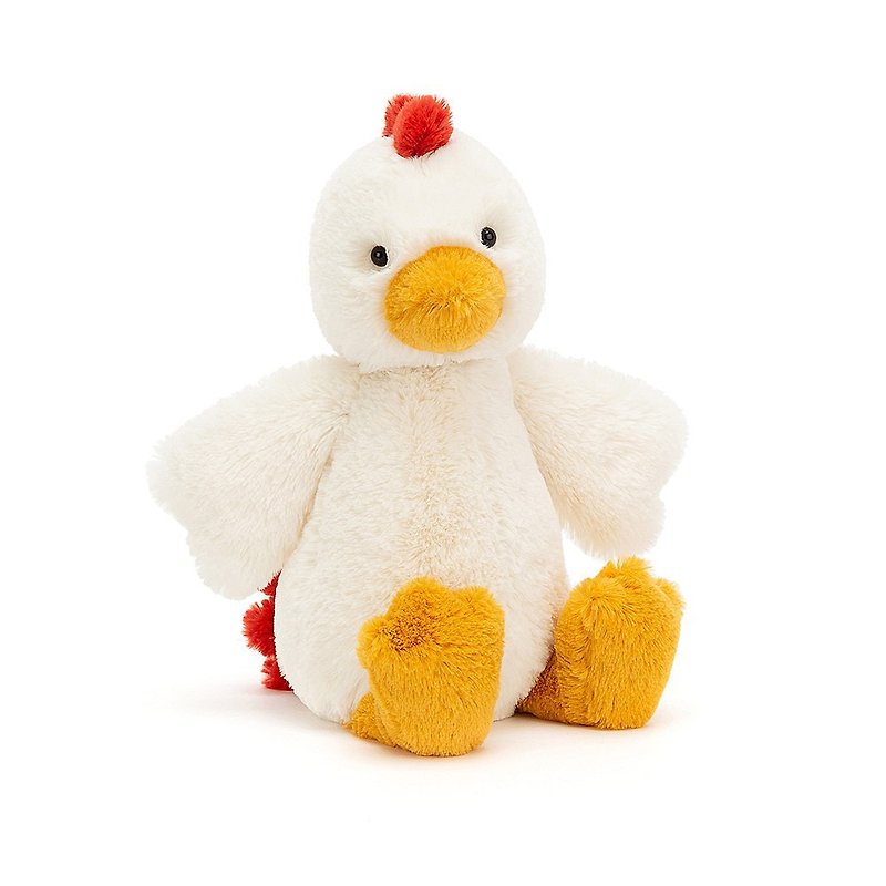 Jellycat Bashful Chicken 31cm - Stuffed Dolls & Figurines - Polyester White