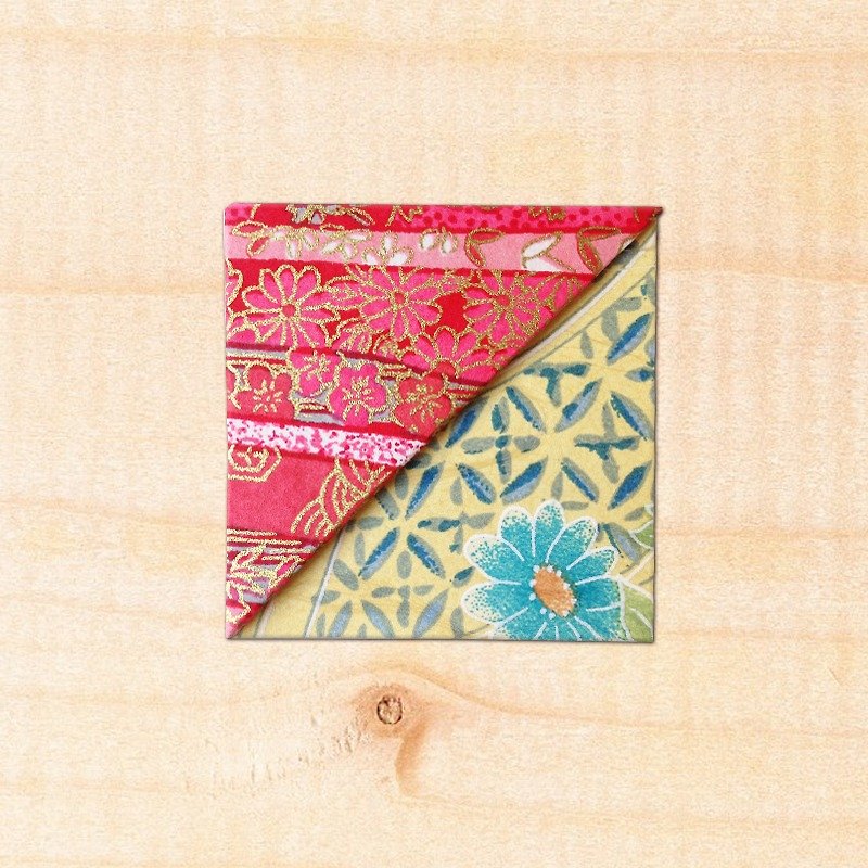 Flower Corner Bookmark-Japanese Imported Washi / Handmade Bookmark-bookmark #030 - Bookmarks - Paper 