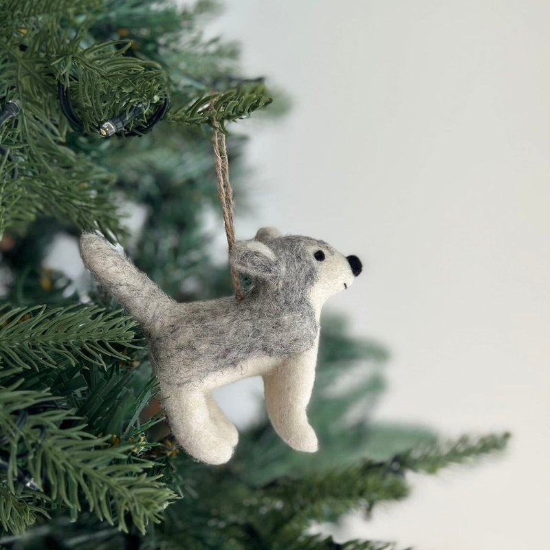 Wool felt Christmas ornaments - Shiqi - ของวางตกแต่ง - ขนแกะ 