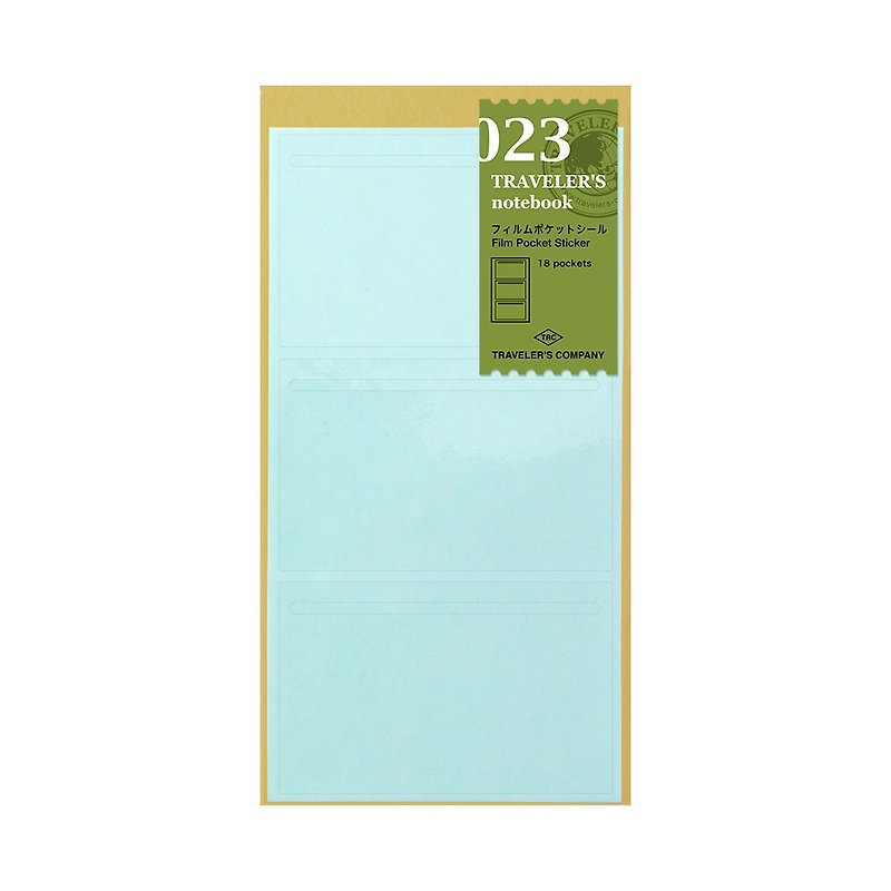 Traveler's Notebook Refill Pack Transparent Pocket Sticker 023 - สมุดบันทึก/สมุดปฏิทิน - กระดาษ หลากหลายสี