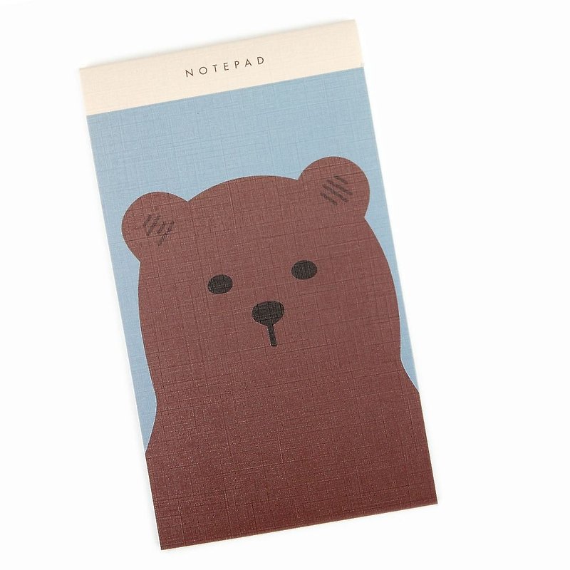Dailylike Scandinavian animals can tear note paper - Brown Bear, E2D49207 - Sticky Notes & Notepads - Paper Black