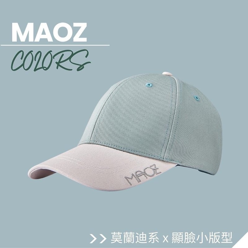 【MAOZ】Firenze Emerald Cool Gray Green Baseball Cap - หมวก - ผ้าฝ้าย/ผ้าลินิน สีใส