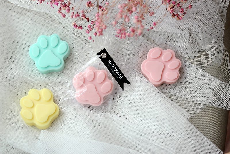 [Handmade by Vera] 10 cute cat's paw scented soap/wedding objects/exchange gifts/cats and cats - สบู่ - วัสดุอื่นๆ 
