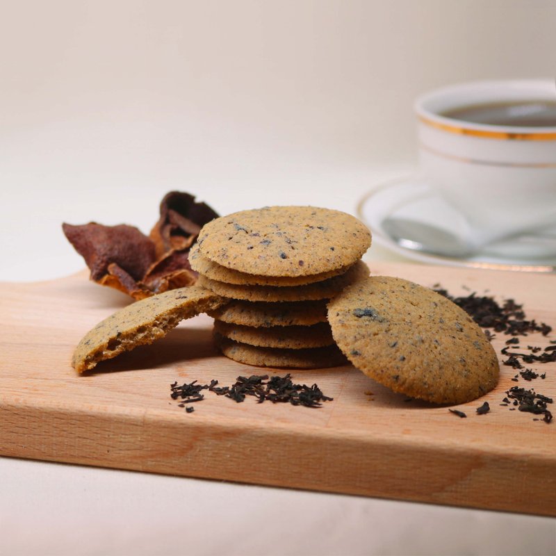 【Farewell Gift】Earl Grey with Chinese Tangerine Peel Crispy Cookie - Handmade Cookies - Fresh Ingredients Transparent