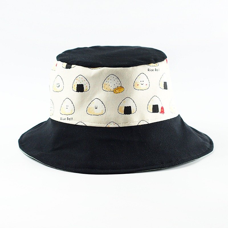 Calf Calf Village Village Hand-sided cap hat men and women wild black and white customized healing の balls {} [H-23] - หมวก - ผ้าฝ้าย/ผ้าลินิน สีดำ