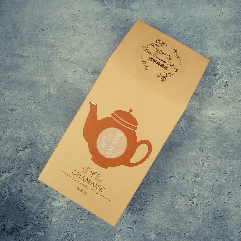 四季烏龍茶 | 立體三角原葉茶包 | 台灣茶 - 茶葉/茶包/水果茶 - 紙 橘色