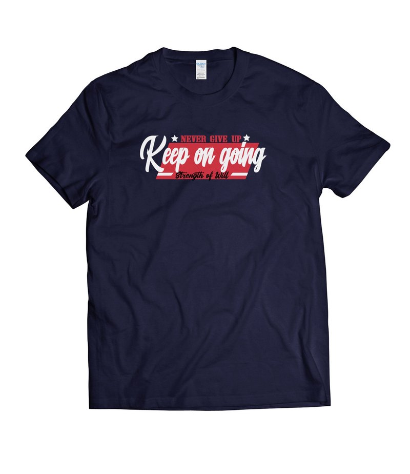 放手去做-T-shirt 白/黑/灰/藏青 - 男 T 恤 - 棉．麻 多色