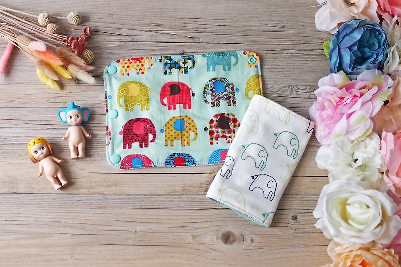 Elephant - sling towel - ผ้ากันเปื้อน - ผ้าฝ้าย/ผ้าลินิน 
