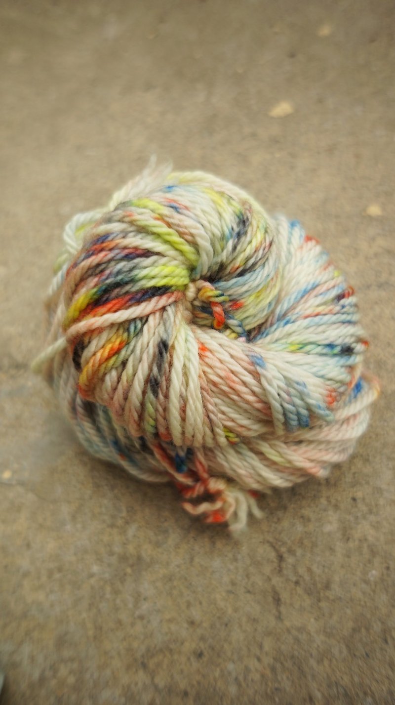 Hand-dyed lines. Crayon - (fat fat Merino) (Chunky Weight) - Knitting, Embroidery, Felted Wool & Sewing - Wool 