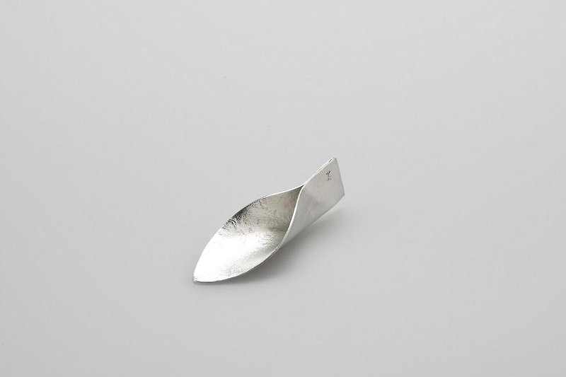 Tea leaf spoon - Teapots & Teacups - Other Metals Silver