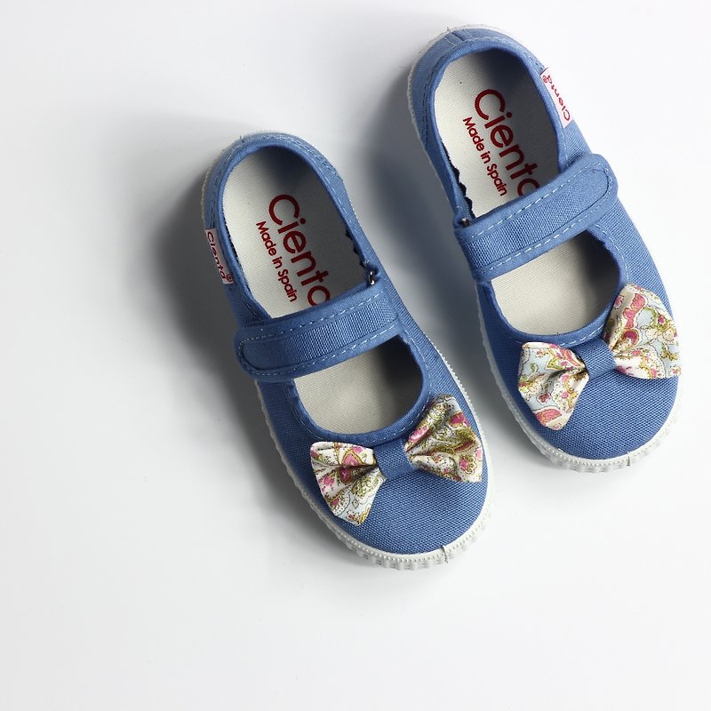 Spanish nationals canvas shoes CIENTA 56070 90 blue children, children size - Kids' Shoes - Cotton & Hemp Blue