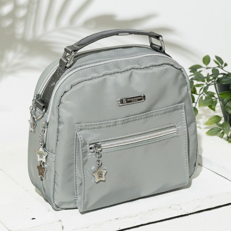 【Kinloch Anderson】Urban cool lightweight 3way carry-on bag-grey green - กระเป๋าแมสเซนเจอร์ - ไนลอน สีเทา