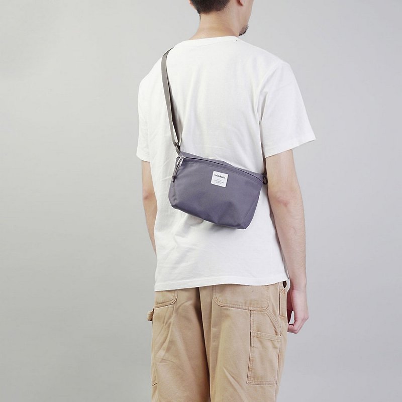 【hellolulu】 Compact Utility Bag - CANA (Charcoal) - Messenger Bags & Sling Bags - Polyester Gray