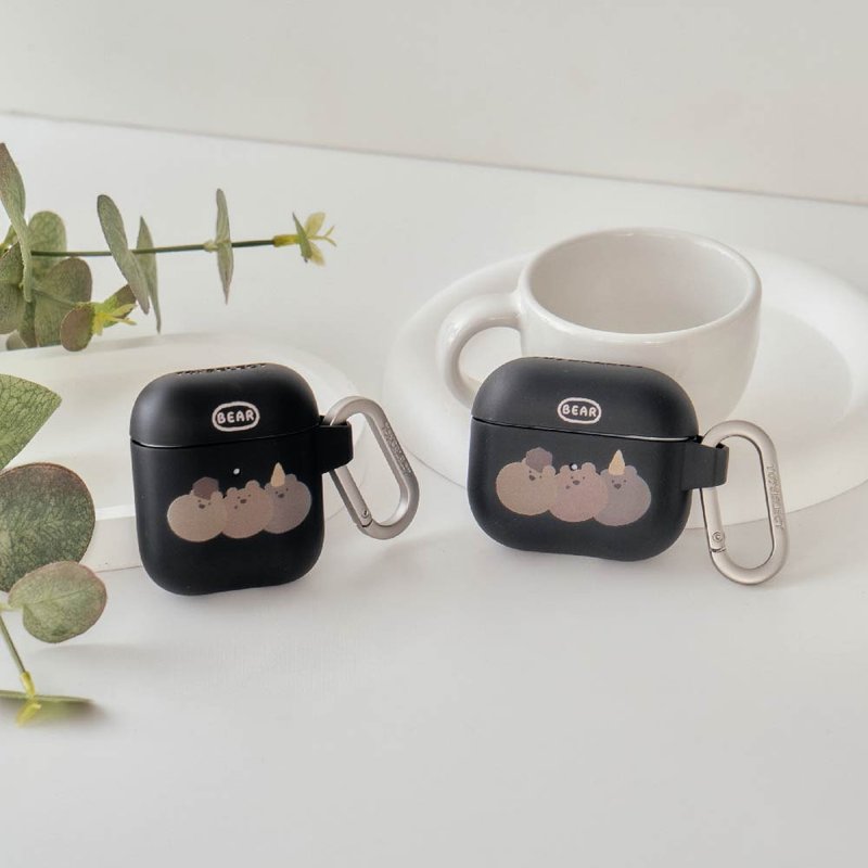 來點動物餅乾熊強悍防摔AirPods保護套 - AirPods/耳機保護套 - 塑膠 多色