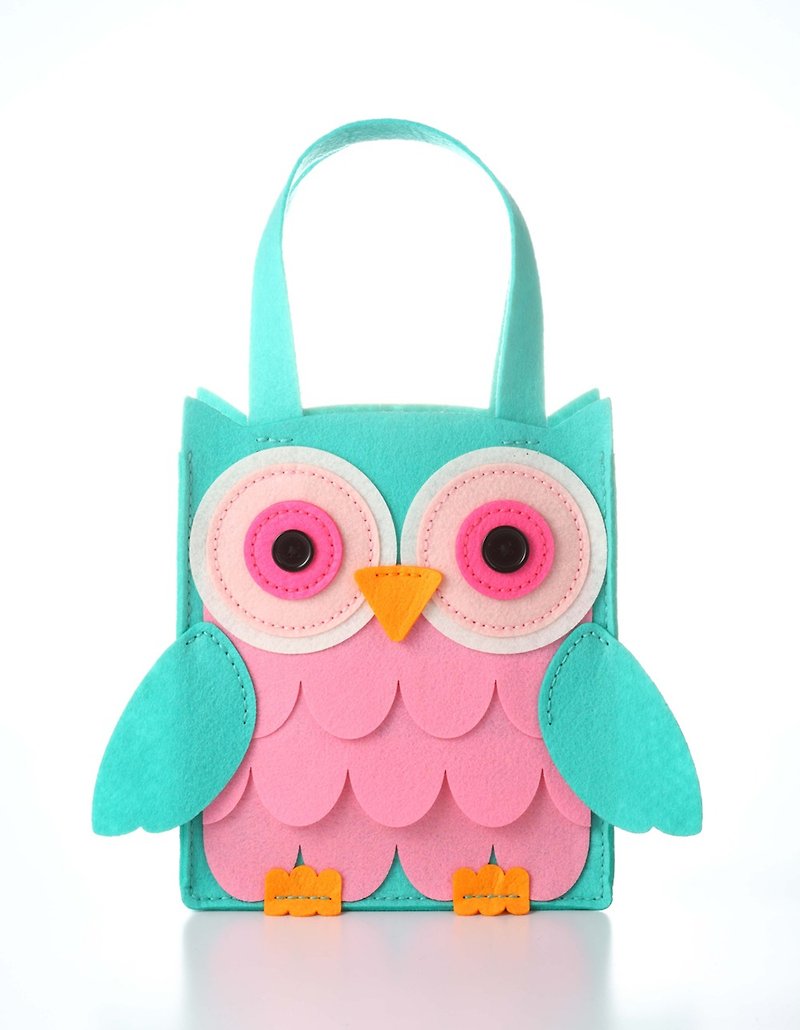 Fairy Land [Material Package] Owl Tote Bag-Green - Other - Other Materials 
