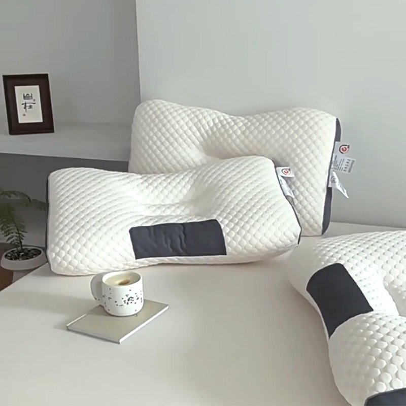 3D立體針織定型分區助眠枕(42×68x12/15cm)1.0kg重 - 枕頭/抱枕 - 聚酯纖維 多色