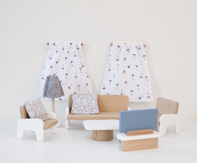 木製ドールハウスキッチン家具ドールハウスミニチュア小さな