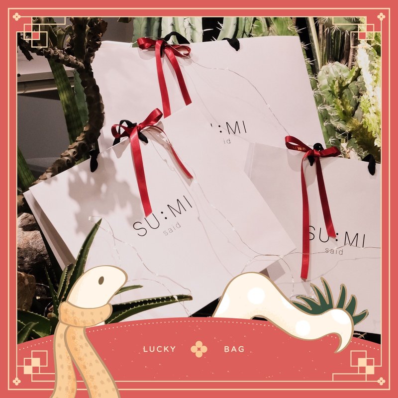 [Year of the Snake Lucky Bag] 2025 New Year Limited New Product Wishing Lucky Bag - ชุดเดรส - เส้นใยสังเคราะห์ หลากหลายสี