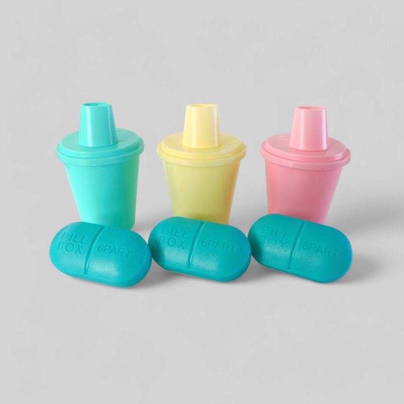 PillFree swallowing cup / 3 colors / Campaign Ongoing! - กระติกน้ำ - พลาสติก หลากหลายสี