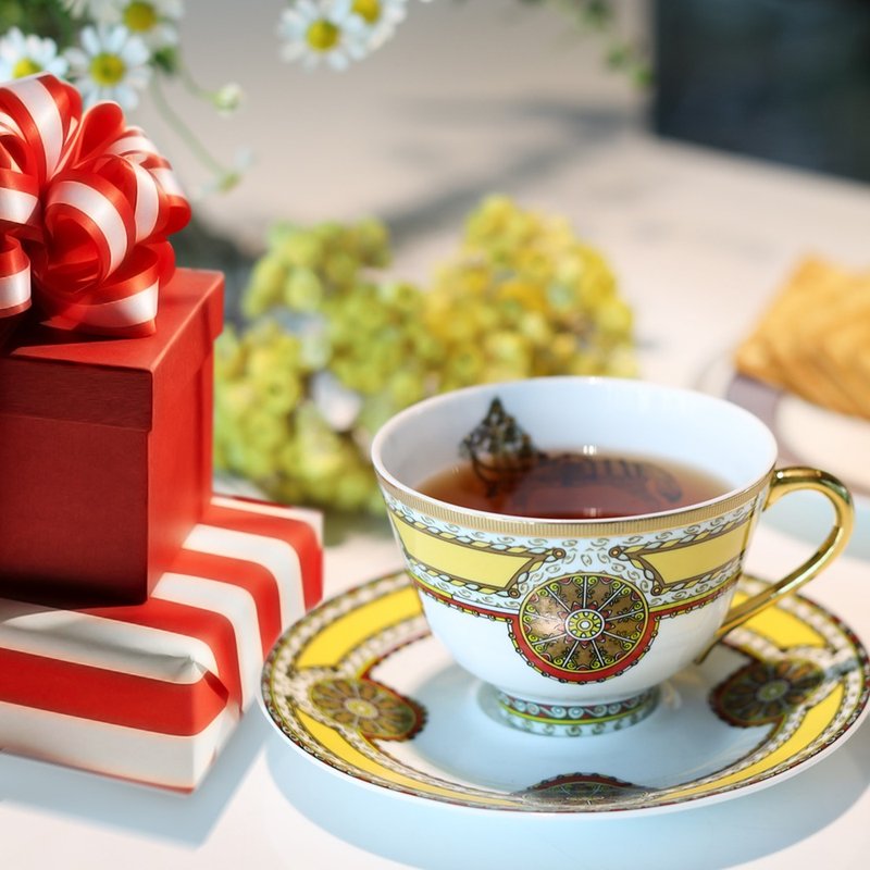 Christmas Gift [A&L] Brilliant Era Bone China Coffee_Afternoon Tea Matching Cup Gift Box-Multiple Choices - เครื่องทำกาแฟ - เครื่องลายคราม หลากหลายสี