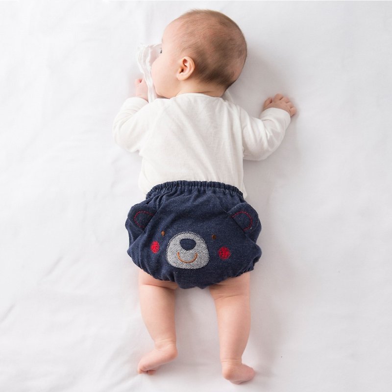 【Japanese Fairy No Mori】Baby Butt Pants (Bear Shape) - Other - Cotton & Hemp 