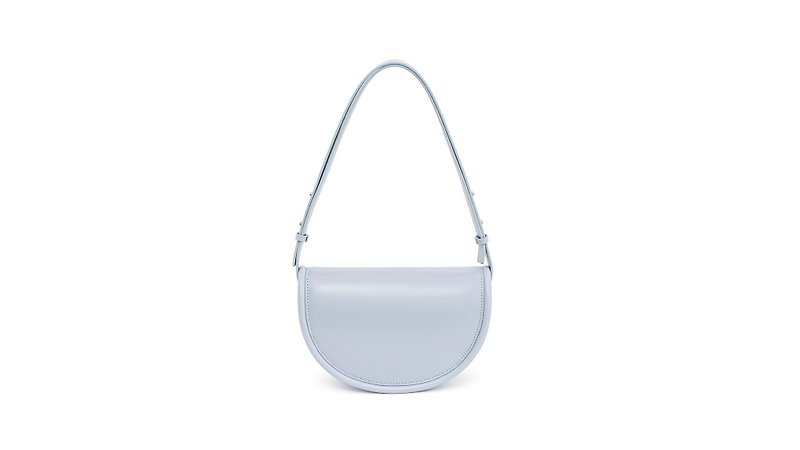 AISLE by abcense Macaron Circle Bag-baby blue - Messenger Bags & Sling Bags - Genuine Leather Transparent