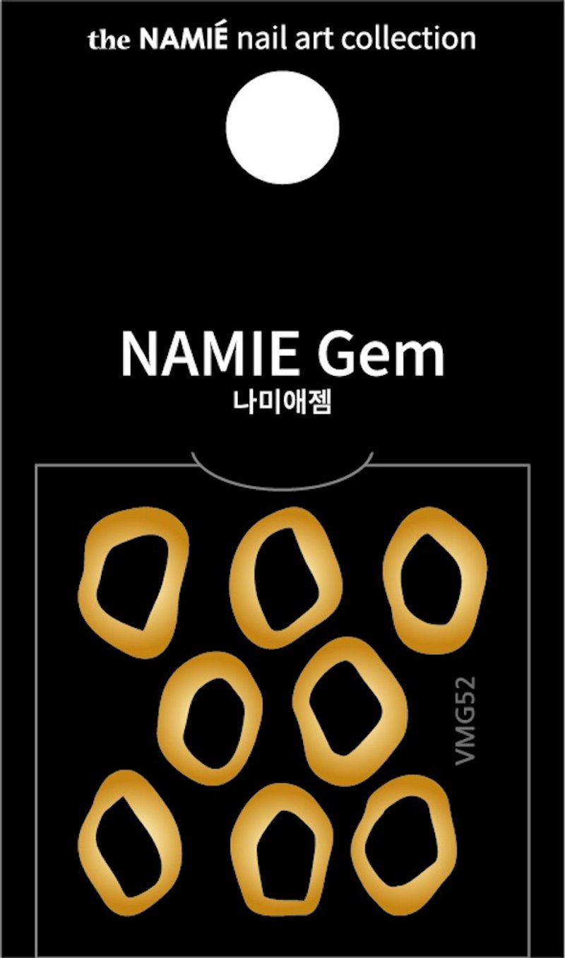 【專業用】NAMIE Gem 美甲裝飾藝術貼紙 Volume Metallic 52 - 指甲油/指甲貼 - 紙 金色