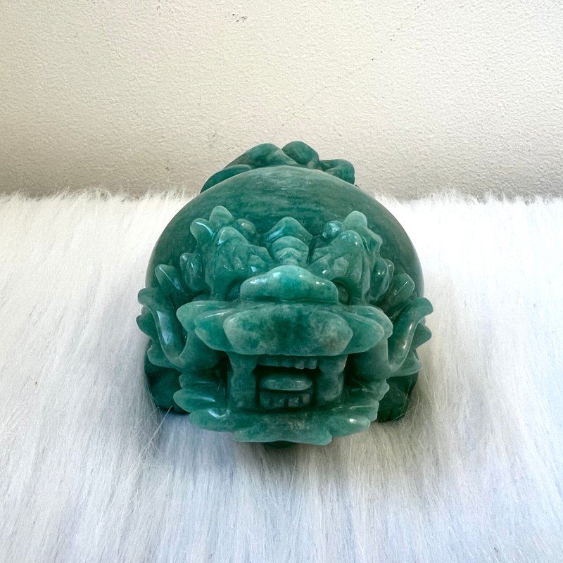 老礦天河石龍龜 | 水晶 | 水晶龍龜 | 水晶擺件 - 擺飾/家飾品 - 水晶 綠色