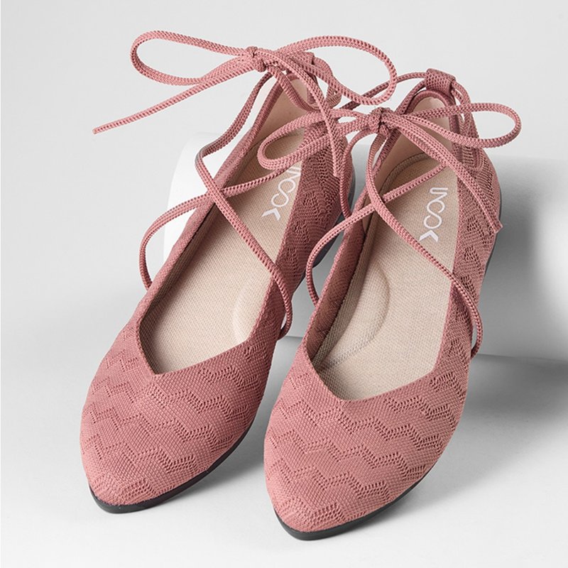 The Desert Flats Dusty Rose - Mary Jane Shoes & Ballet Shoes - Polyester Pink