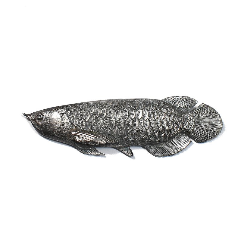 Arowana silver pendant top - Other - Silver Silver