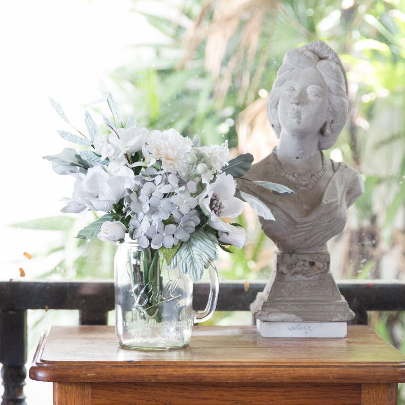 WHITE WINTER SET - Small Posie Rooms for Home Decoration - 香氛/精油/擴香 - 紙 灰色