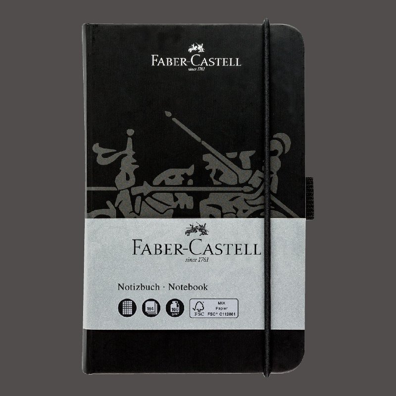 Faber Castell A6筆記本-黑色 - 筆記本/手帳 - 紙 黑色