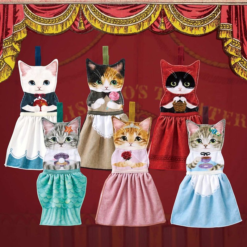 【Cat Department】Fairy Tale Series Hand Towels - ผ้าขนหนู - ผ้าฝ้าย/ผ้าลินิน 