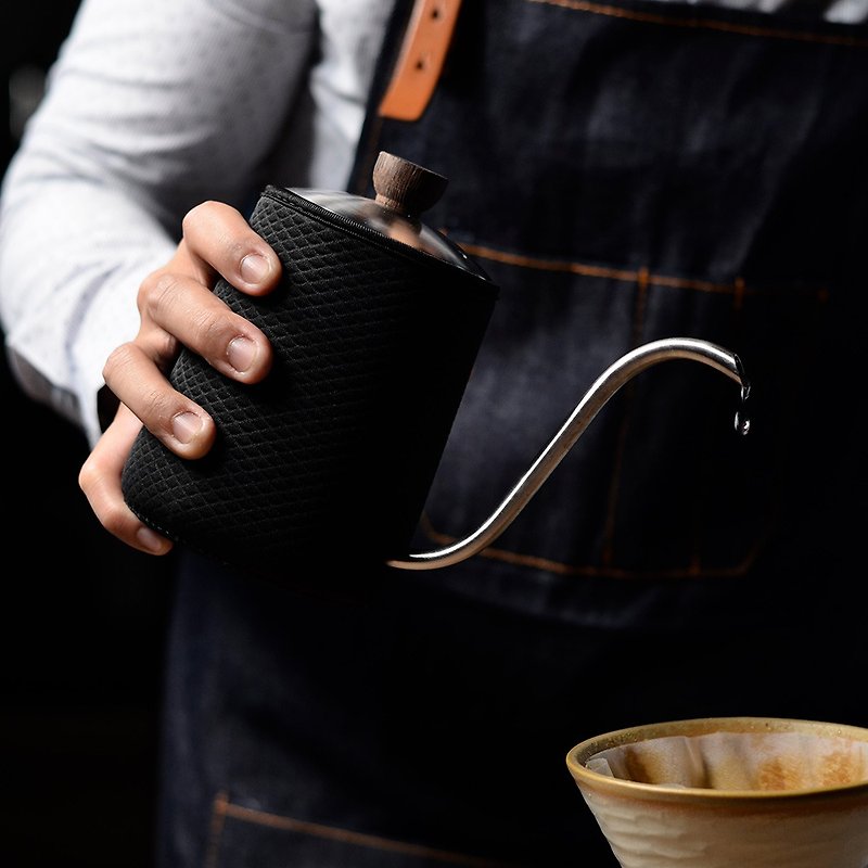 河野流 │ 職人手沖壺 600ml - 咖啡壺/咖啡器具 - 不鏽鋼 黑色