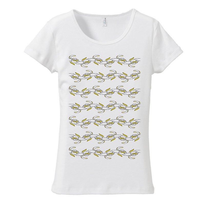 レディースTシャツ / 無限バナナ - T 恤 - 棉．麻 白色