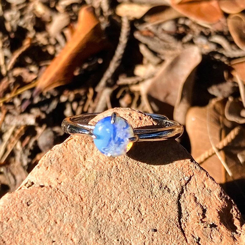 Australian Opal Ring - General Rings - Semi-Precious Stones Blue