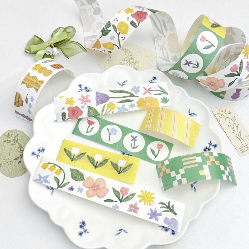 Romance Spectrum: Children's Drawing Touch Washi Tape - 10m Roll - มาสกิ้งเทป - วัสดุอื่นๆ หลากหลายสี