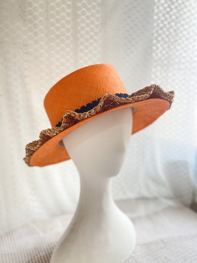 Straw hat- Kiran - 帽子 - 植物．花 