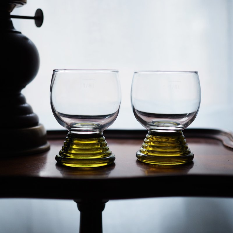 初期ドイツのレーマーのワイングラス/グラス - ワイングラス・酒器 - ガラス グリーン