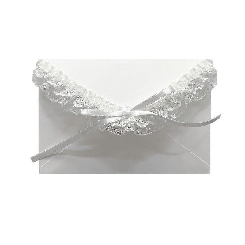 lace letter set - Cards & Postcards - Paper White
