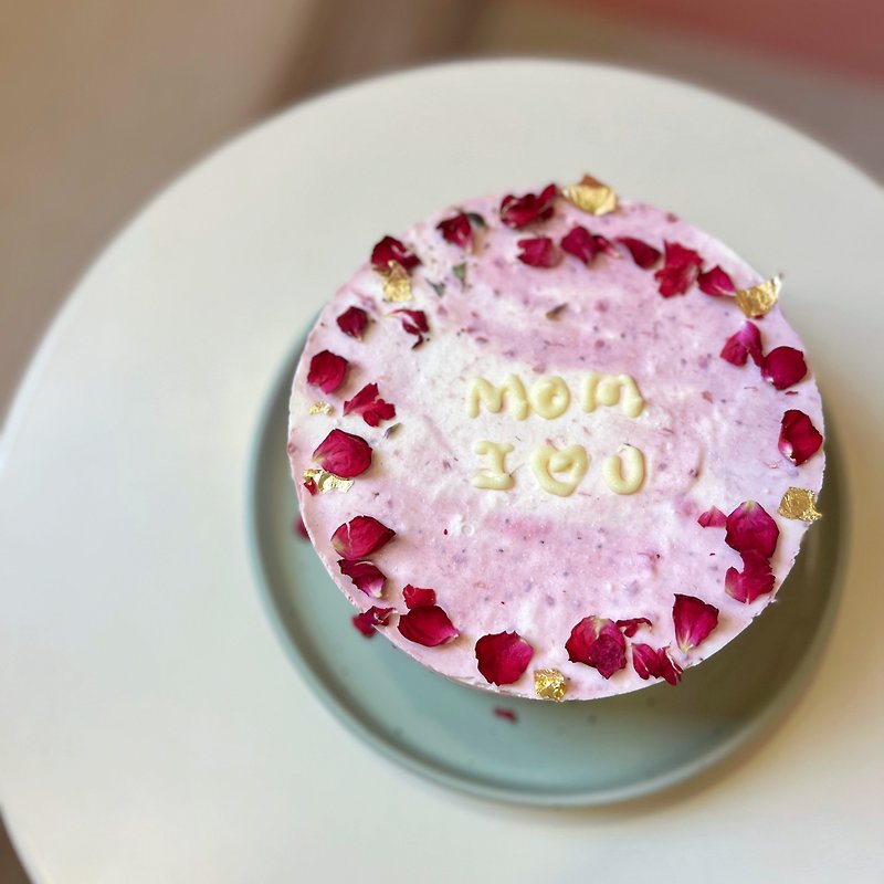 【Mother's Day Cake】Rose Raspberry Raw Cheese Cake - เค้กและของหวาน - อาหารสด 