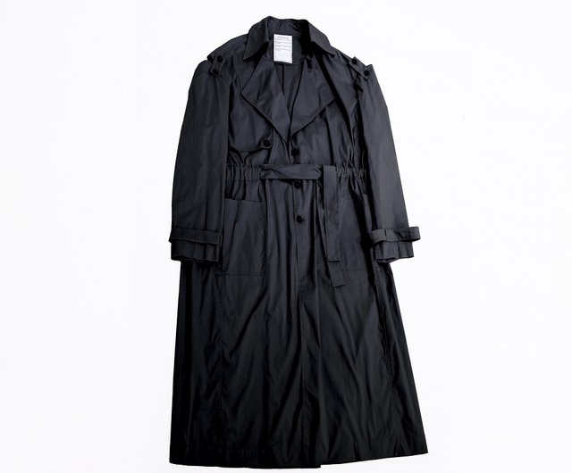 jenne ラグジュアリーレーストレンチコート L レース トレンチコート