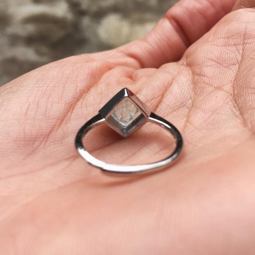 アクアマリン ブレスレット 水晶ボタン交互 ｜ 天然石通販の4976堂