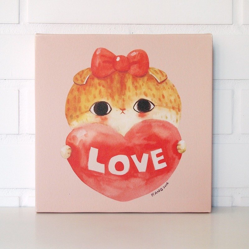 小さなフレームレス絵画 - 小さな愛の神凹面 - ポスター・絵 - その他の素材 ピンク