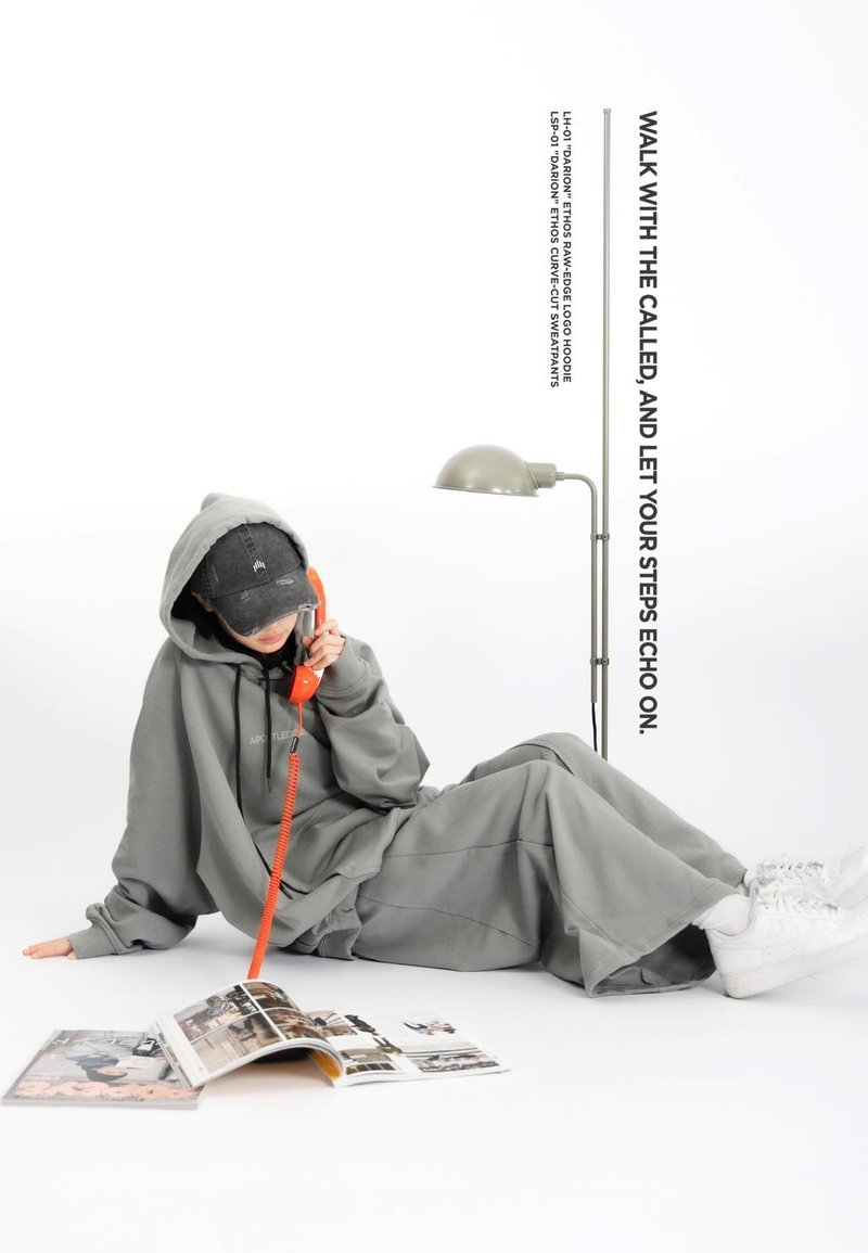 25AW LSP-01 DARION Ethos Curve-Cut Sweatpants - 中性長褲/短褲 - 棉．麻 