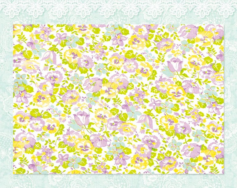 Posy lemon Wrapping Paper / Scrapbook Paper / 25sheet A4 size - 其他 - 紙 