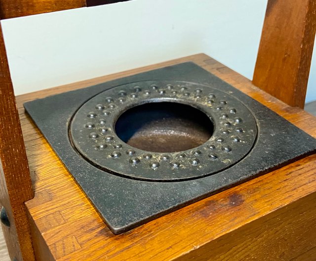 昭和レトロな木製喫煙携帯小物入れ灰皿 - ショップ sun-river-shop