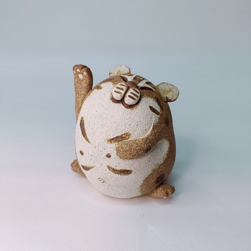 翻轉錢貓(立)/陶藝品/原創 - 擺飾/家飾品 - 陶 