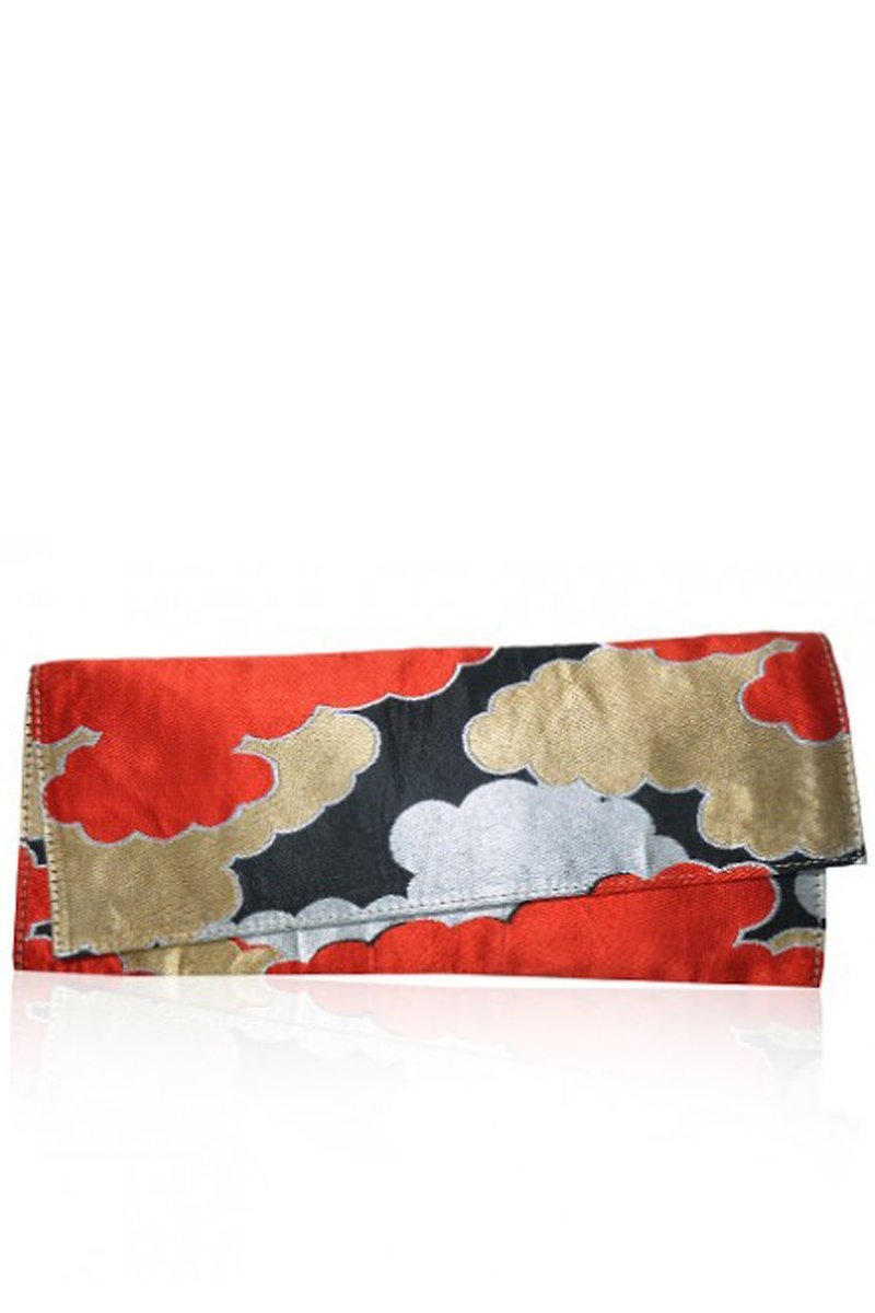 Alec Obi Silk Clutch - Handbags & Totes - Paper Red