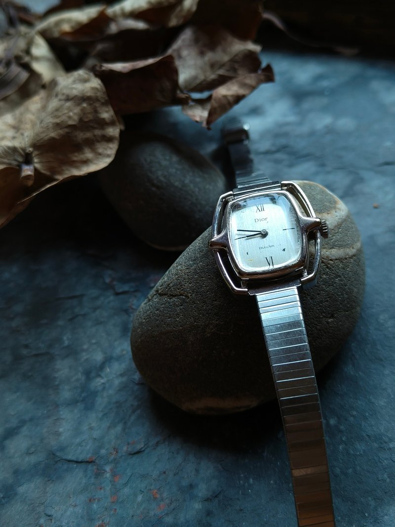 Dior 稀有款 銀色古董錶 機械手上鍊錶 manual winding - 女錶 - 其他金屬 銀色